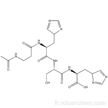 Peptide cosmétique de beauté N-Acétyl-bêta-alanyl-L-histidyl-L-seryl-L-histidine 820959-17-9